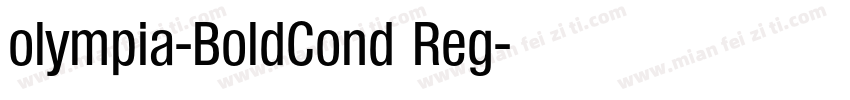 olympia-BoldCond Reg字体转换